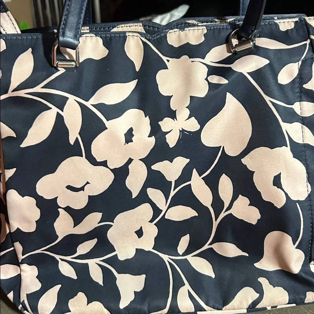 Kate‎ Spade Navy and Cream Floral Shoulder Bag - Picture 4 of 5